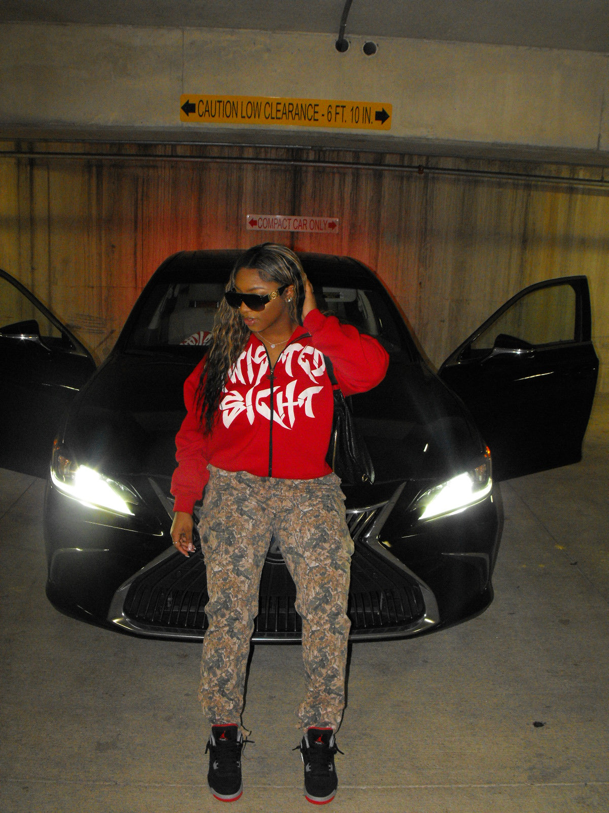Arsenal Red "Twisted Sight Zip Hoodie"